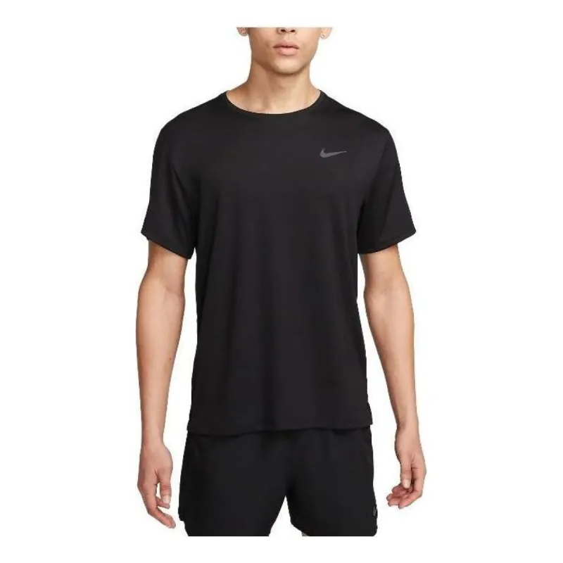 Nike Miler Dri-FIT UV Running T-Shirt 'Black' DV9315-010 sold by KicksCrew