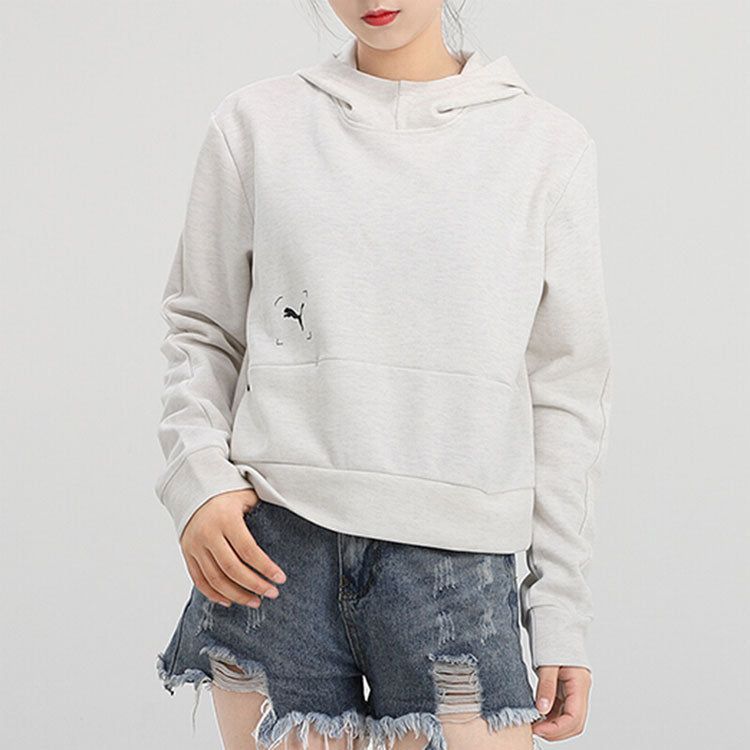 (WMNS) Puma Nu-Tility Hoodie 'White Black' 585257-19 sold by KicksCrew product image thumbnail 3