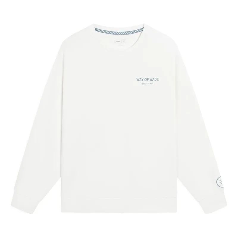 Li-Ning Way Of Wade Basketball Graphic Sweatshirt 'White' AWDS813-3 sold by KicksCrew