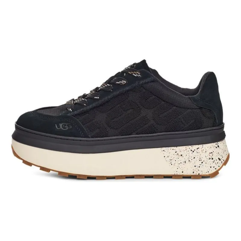 (WMNS) UGG Marin Lace Logo Sneaker 'Black' 1125025-BLK sold by KicksCrew
