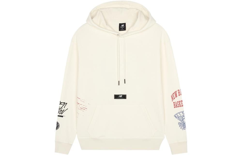 New Balance Hoops Merged Eras Sweat Hoodie 'White' MT21592-RCA sold by KicksCrew product image thumbnail 2