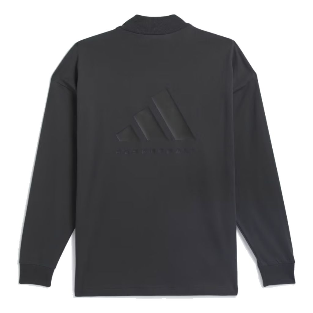 adidas Basketball Long Sleeve Tee 'Carbon' IN9561 sold by KicksCrew product image thumbnail 2