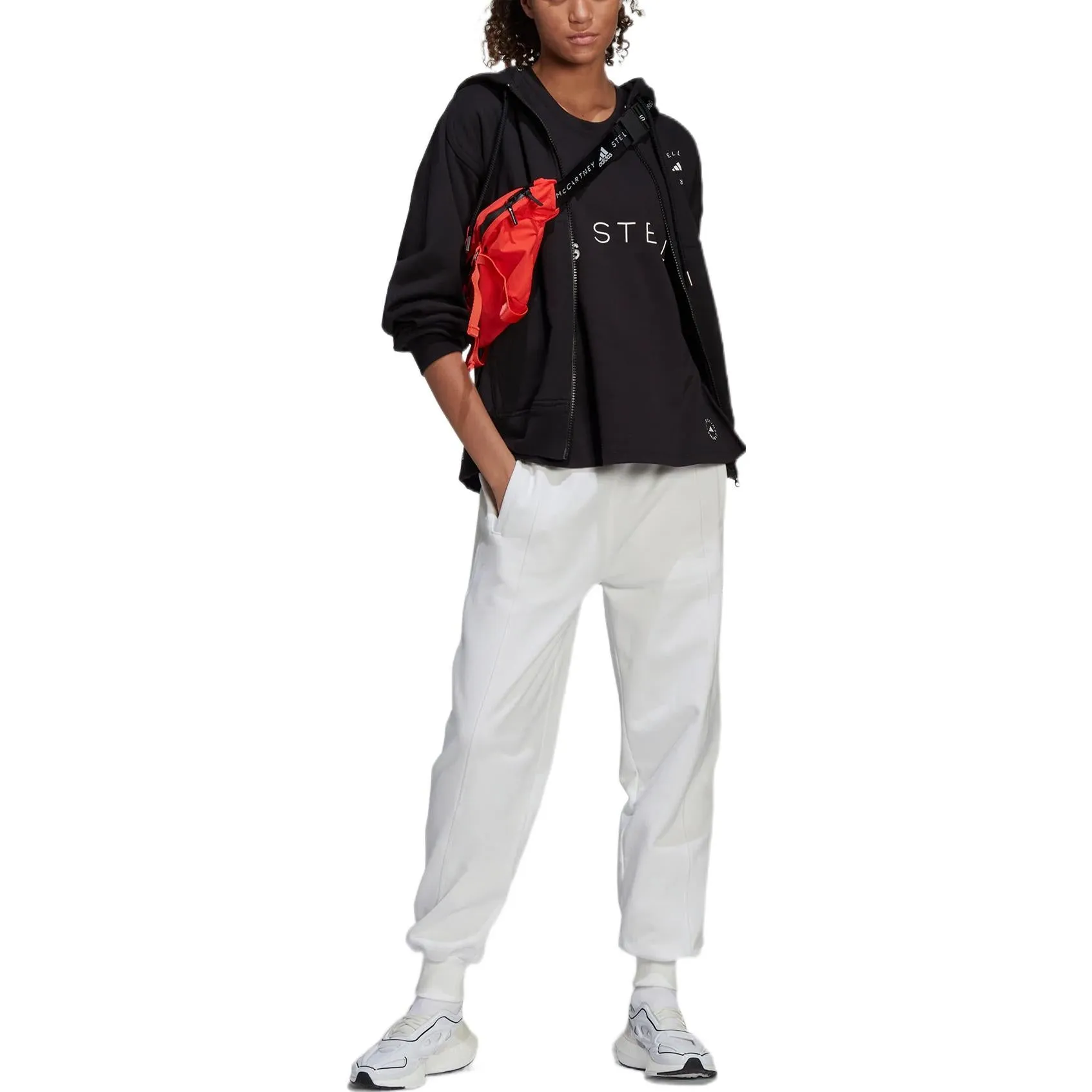 (WMNS) adidas By Stella McCartney Sportswear Logo Tank Top 'Black White' H59971 sold by KicksCrew product image thumbnail 2