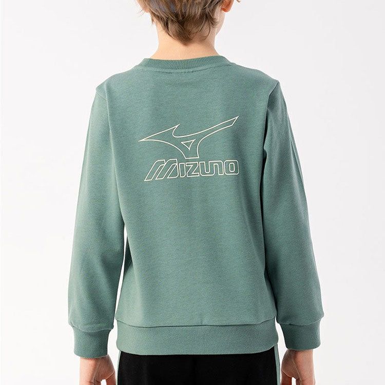 (GS) Mizuno Logo Classic Sweater 'Teal' 32CA3912 sold by KicksCrew product image thumbnail 3