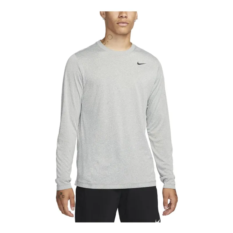 Nike Dri-FIT Legend Long-Sleeve Fitness Top 'Grey' DX0993-063 sold by KicksCrew