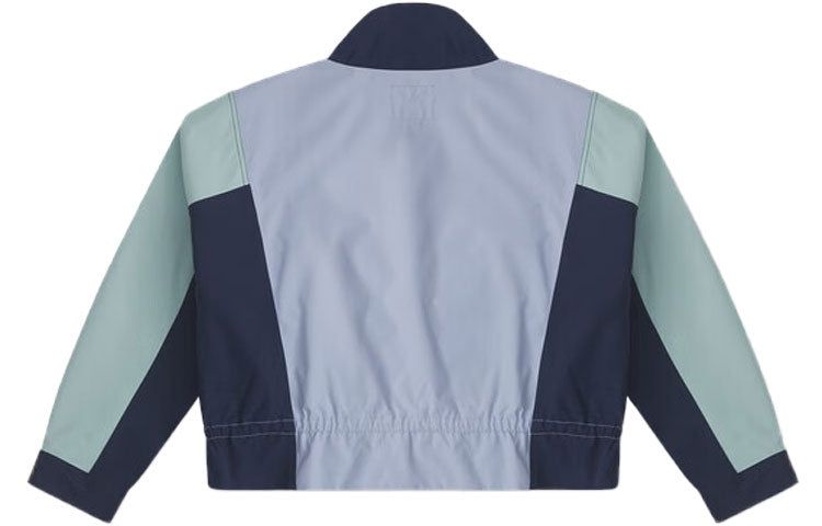 (WMNS) Converse Long Sleeve Short Fit Cargo Windproof Jacket 'Blue' 10026915-A02 sold by KicksCrew product image thumbnail 2