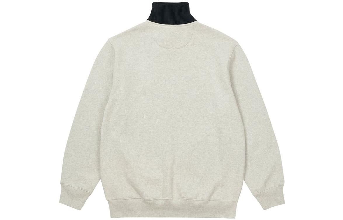 Palace Rib 1/4 Zip Funnel 'Grey Marl' P23CS256 sold by KicksCrew product image thumbnail 2