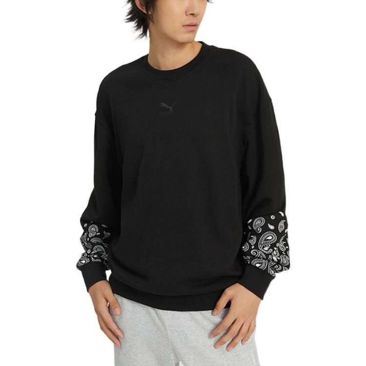 Puma Paisley Graphic Crew 'Black' 53952201 sold by KicksCrew product image thumbnail 2