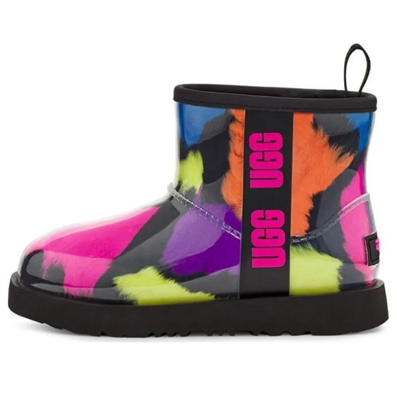 (WMNS) UGG Classic Clear Mini Party Spots Boot 'Black' 1124956-BLK sold by KicksCrew