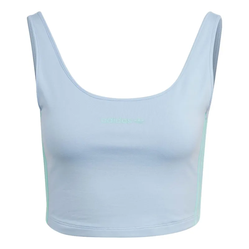 (WMNS) adidas originals Crop Tank Top 'Blue' IT8159 sold by KicksCrew