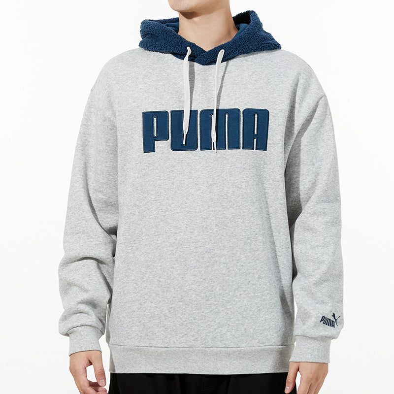 Puma Long Sleeved Pullover Hoodie 'Grey Navy' 534939-04 sold by KicksCrew product image thumbnail 3