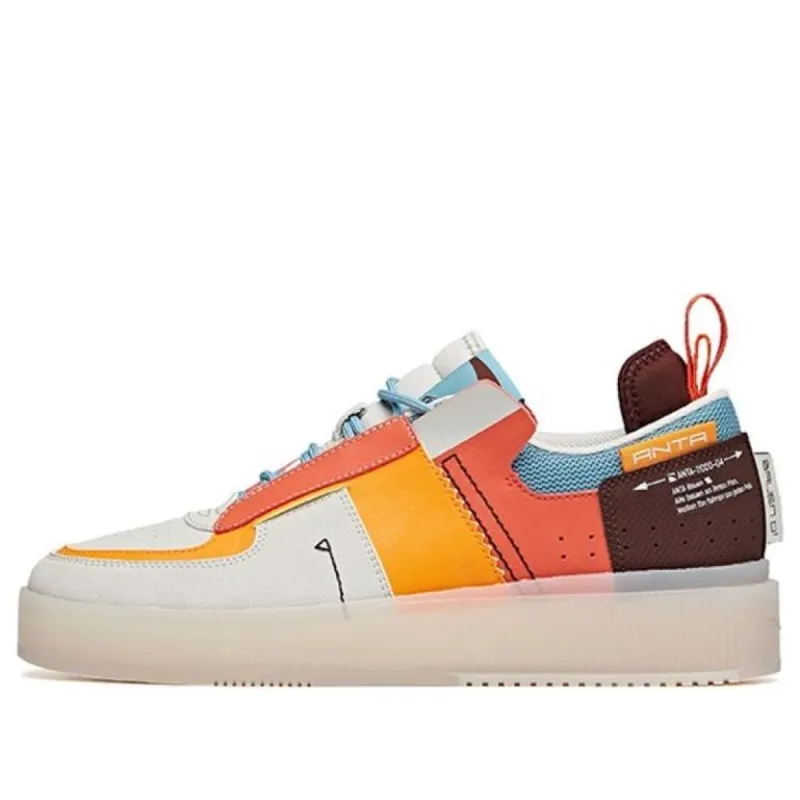 ANTA Skateboarding Series Sneakers 'White Orange Brown' 912048020-4 sold by KicksCrew
