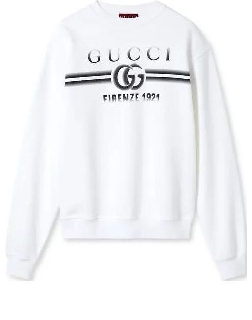 Gucci Cotton Jersey Sweatshirt 'White' 784413-XJGKQ-9082 sold by KicksCrew