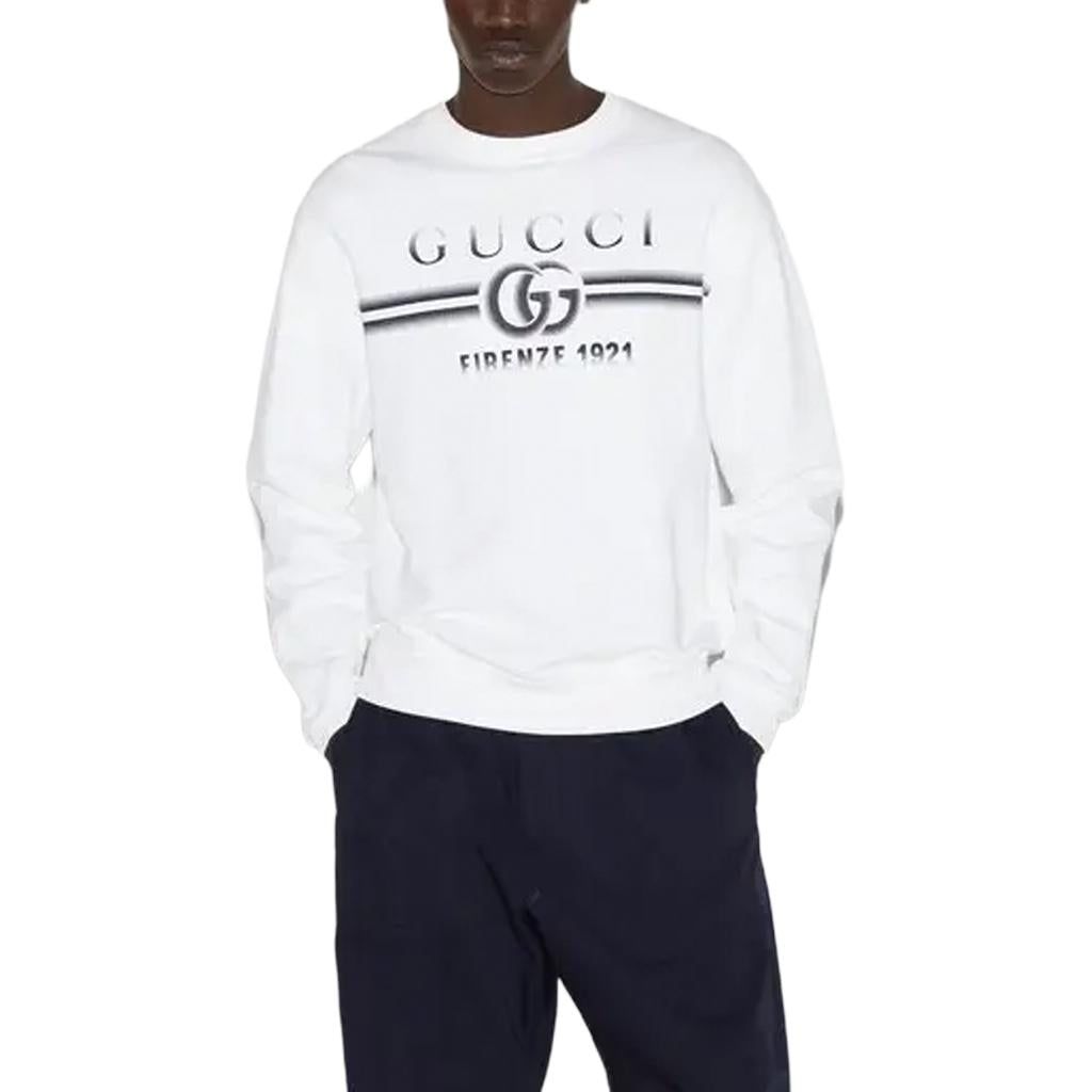 Gucci Cotton Jersey Sweatshirt 'White' 784413-XJGKQ-9082 sold by KicksCrew product image thumbnail 3