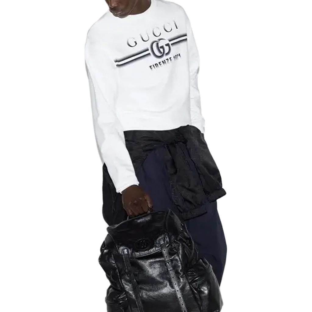 Gucci Cotton Jersey Sweatshirt 'White' 784413-XJGKQ-9082 sold by KicksCrew product image thumbnail 5