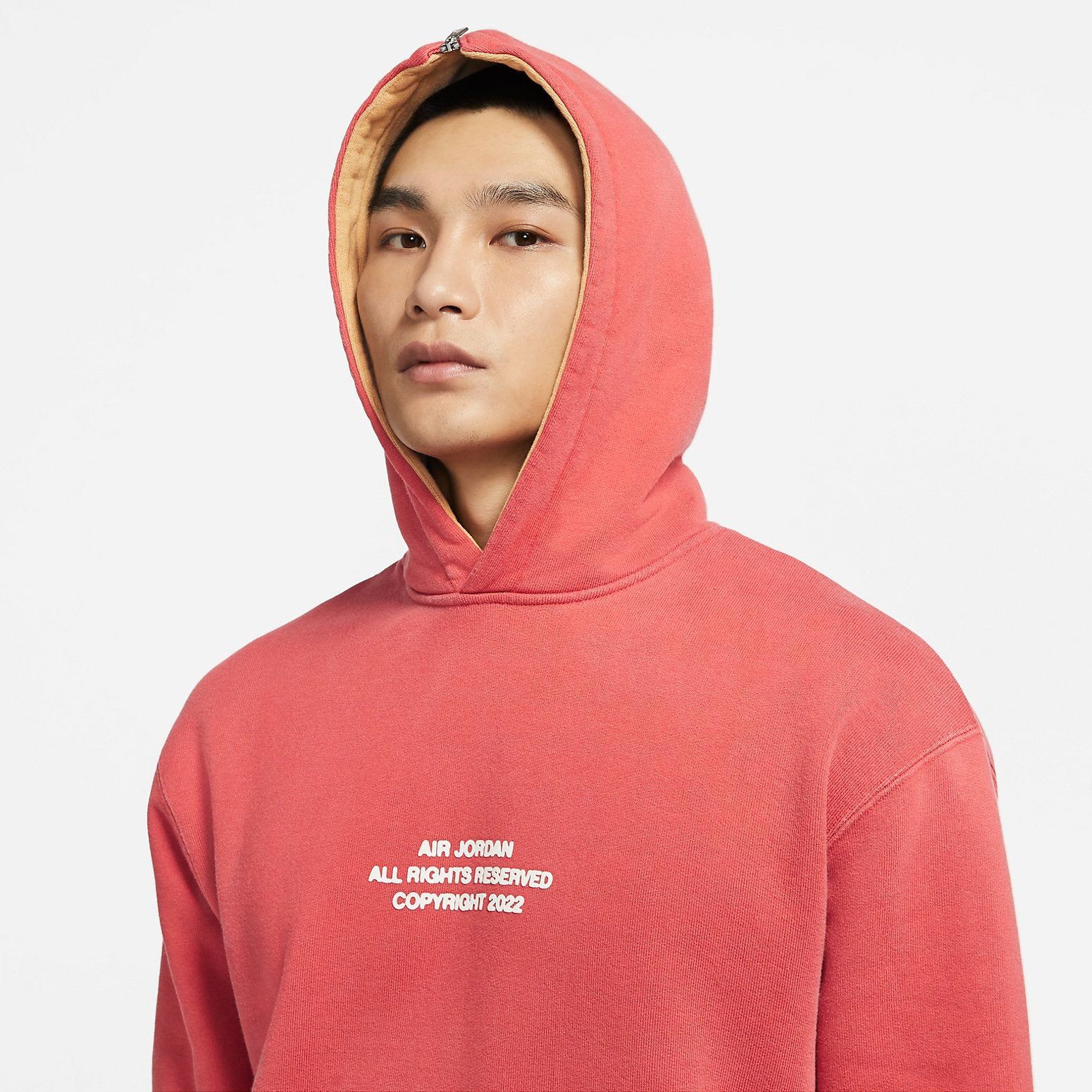 Air Jordan Flight Heritage Fleece Pullover Hoodie 'Red' DQ7545-662 sold by KicksCrew product image thumbnail 4