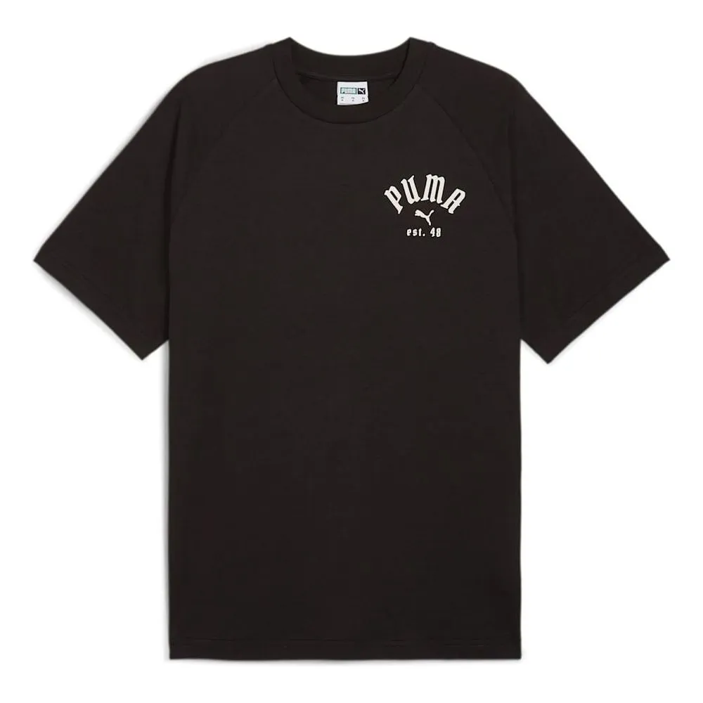 PUMA Classics Play Loud Relaxed Graphic T-shirt 'Black' 626767-01 sold by KicksCrew