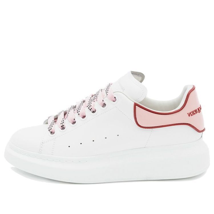 (WMNS) Alexander McQueen Oversized Sneaker 'White Pink Carnelian Red' 621056WHXMT9633 sold by KicksCrew