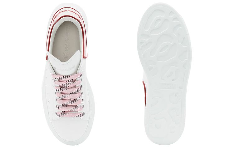 (WMNS) Alexander McQueen Oversized Sneaker 'White Pink Carnelian Red' 621056WHXMT9633 sold by KicksCrew product image thumbnail 5
