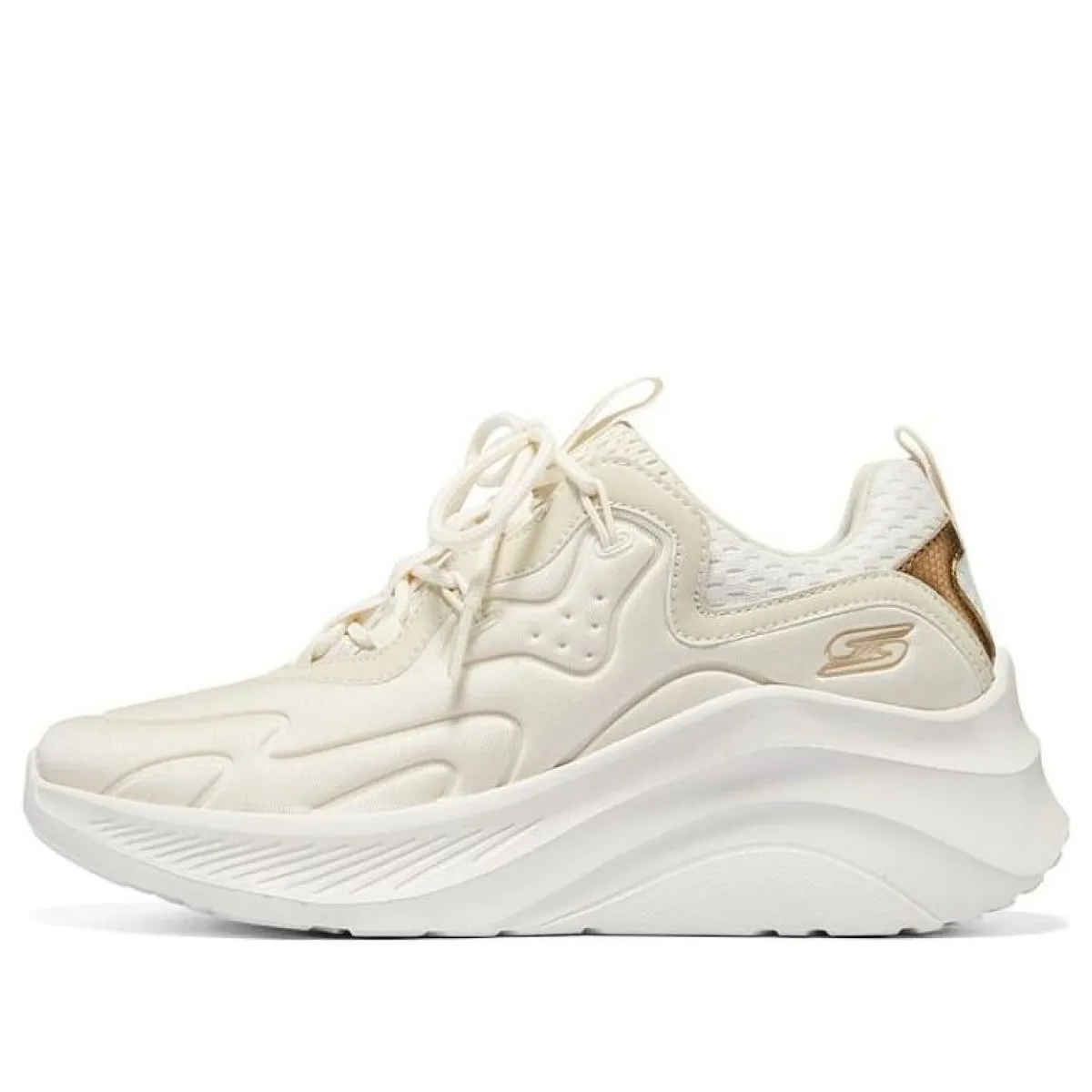 WMNS) Skechers Bob's Sport Bobs Chaos Hi Shoes 'Cream White
