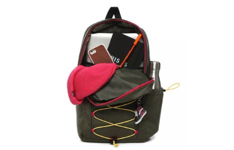 Vans 66 Supply Backpack 'Olive Green Red' VN0A4S8UKCZ sold by KicksCrew