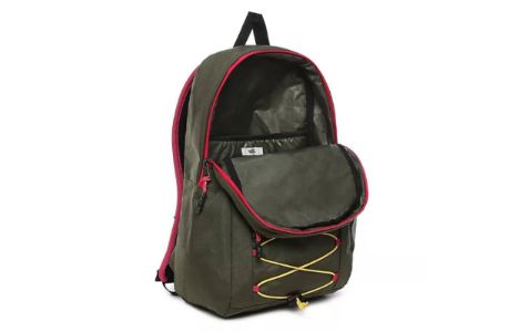 Vans 66 Supply Backpack 'Olive Green Red' VN0A4S8UKCZ sold by KicksCrew