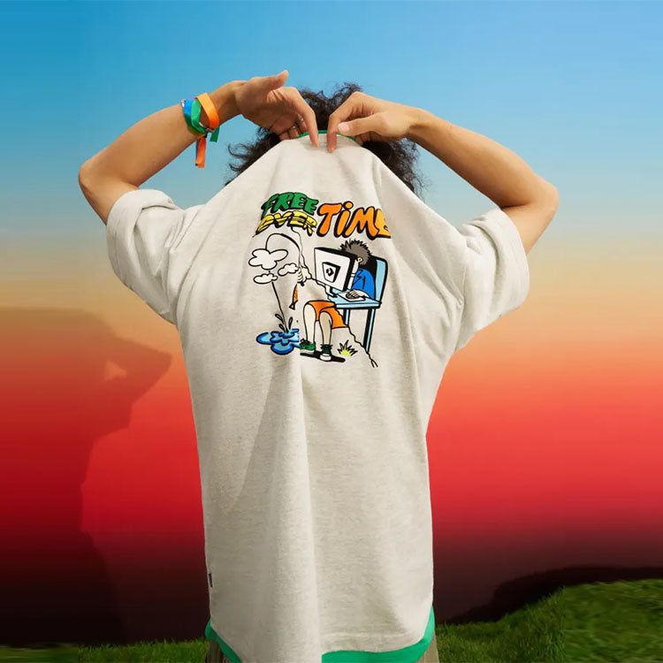 Converse Summer Fishing T-Shirt 'Grey' 10027222-A02 sold by KicksCrew product image thumbnail 4