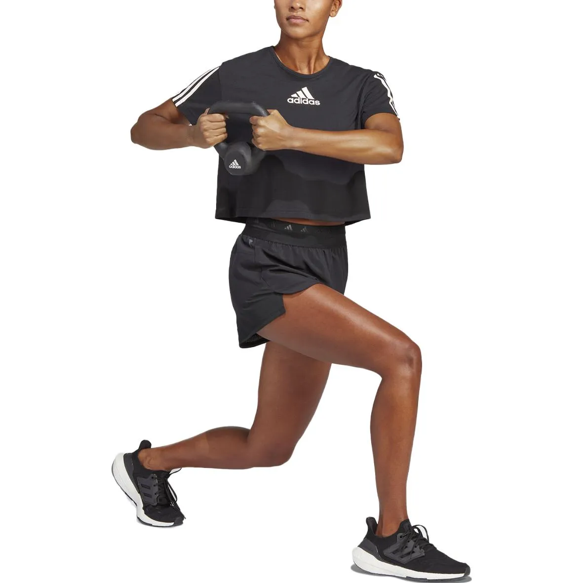 (WMNS) adidas Training Hyperglam Pacer Shorts Asia Sizing 'Black' IC8061 sold by KicksCrew product image thumbnail 4