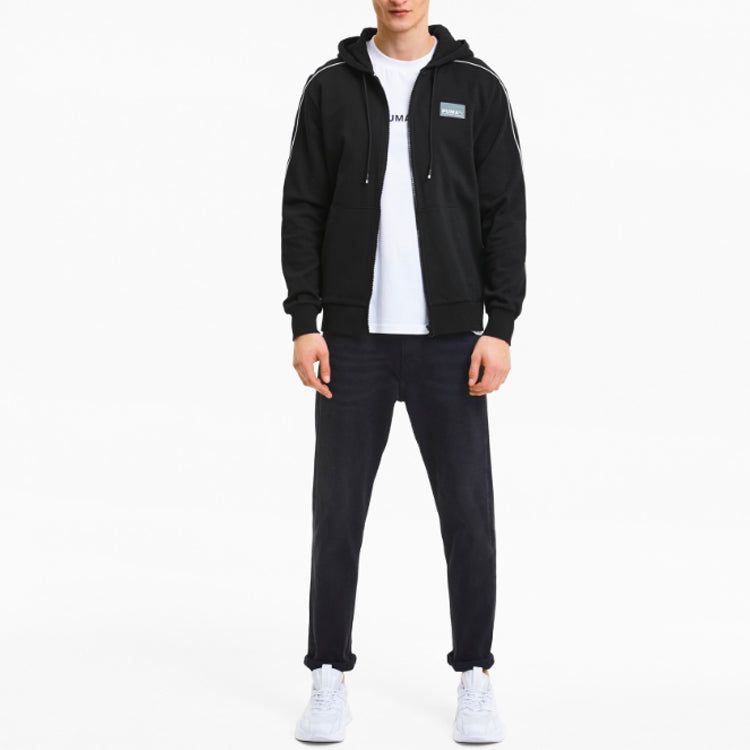 PUMA Avenir Full Zip Hoodie 'Black' 599334-01 sold by KicksCrew product image thumbnail 3