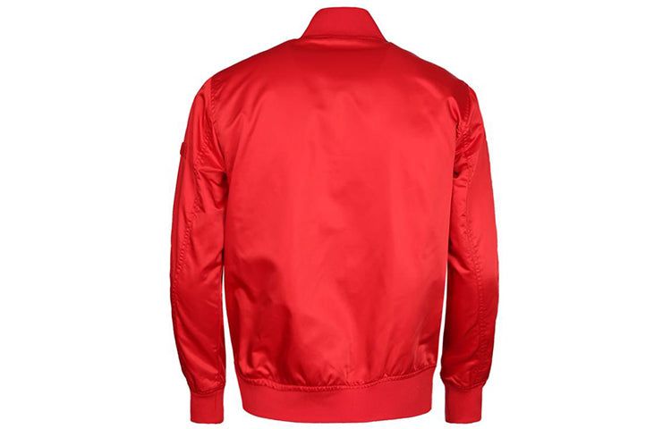 Converse Casual Sports Stand Collar Baseball Jacket 'Red' 10007769-A03 sold by KicksCrew product image thumbnail 2