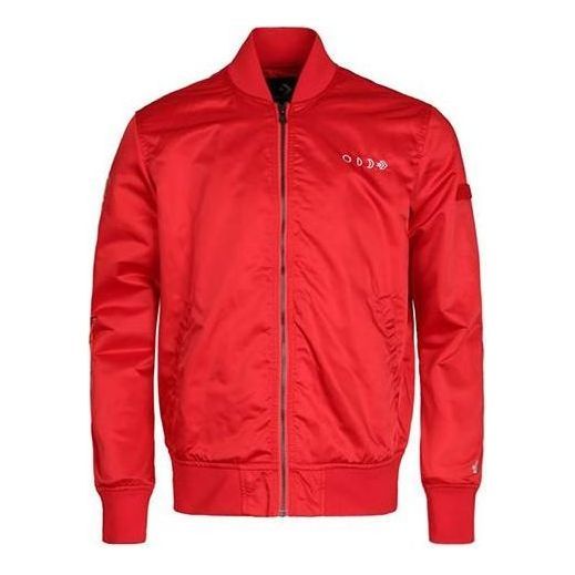 Converse Casual Sports Stand Collar Baseball Jacket 'Red' 10007769-A03 sold by KicksCrew