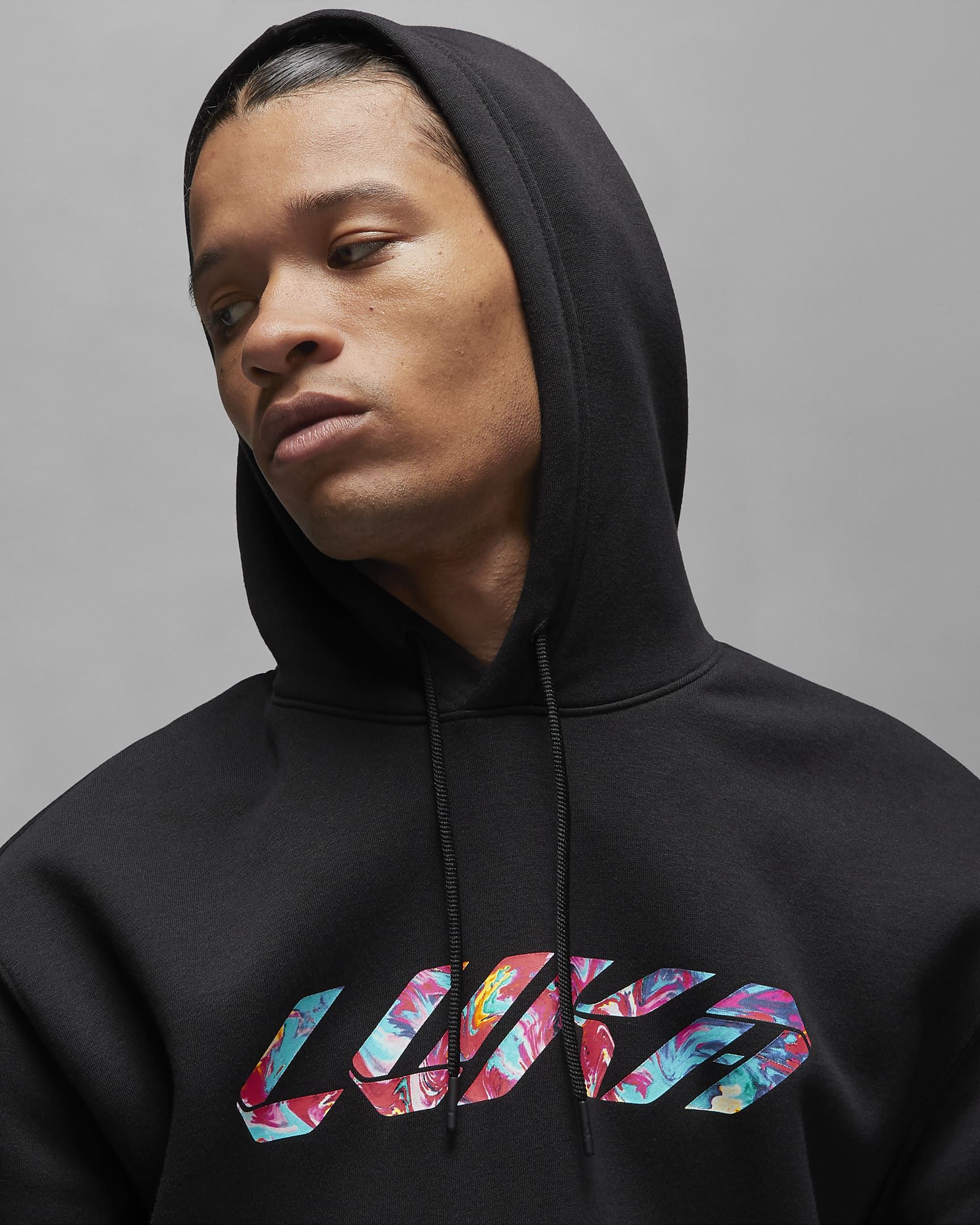 Air Jordan Luka Doni Apparel Logo Hoodie 'Black' FD0618-010 sold by KicksCrew product image thumbnail 3
