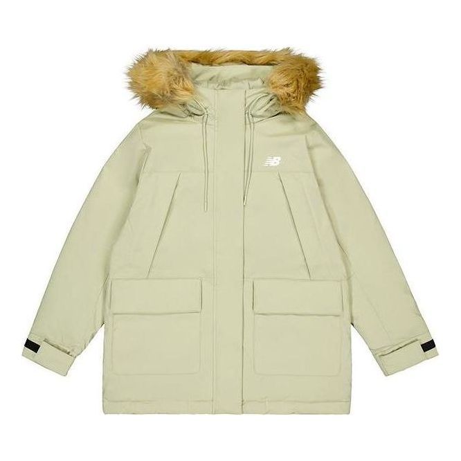 (WMNS) New Balance Winter Mid-Down Jacket 'Lime Green' AWJ34305-FUG sold by KicksCrew
