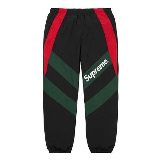 Supreme Paneled Track Pants 'Black Green Red' SUP-SS20-111 sold by KicksCrew