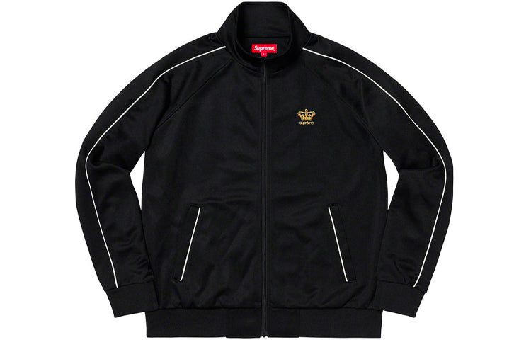 Supreme Crown Track Jacket 'Black' SUP-FW19-182 sold by KicksCrew product image thumbnail 2