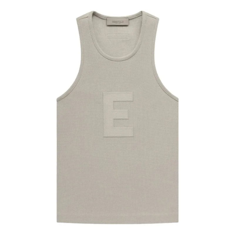 (WMNS) Fear of God Essentials SS23 Waffle Tank 'Seal' FOG-SS23-226 sold by KicksCrew