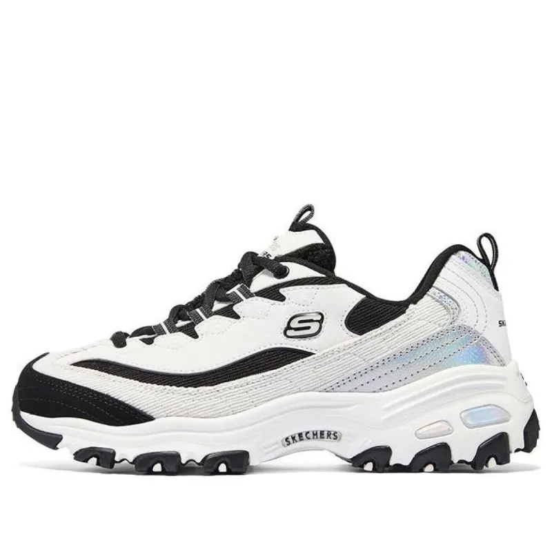 (WMNS) Skechers DLITES 1.0 'Black White Blue' 896148-BKW sold by KicksCrew