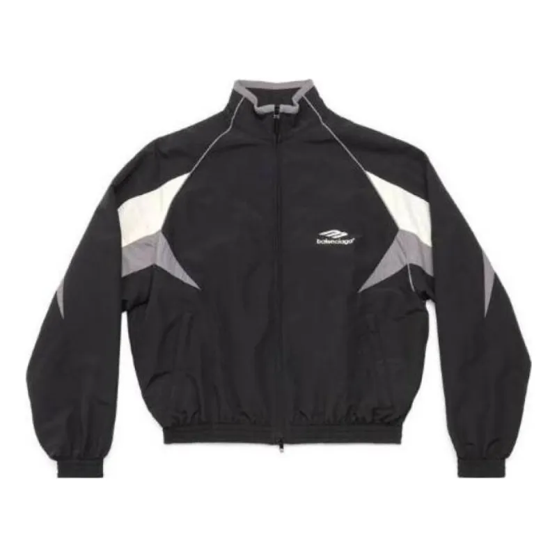 Balenciaga 3B Sports Icon Tracksuit Jacket 'Black' 751726TOO481000 made by KicksCrew
