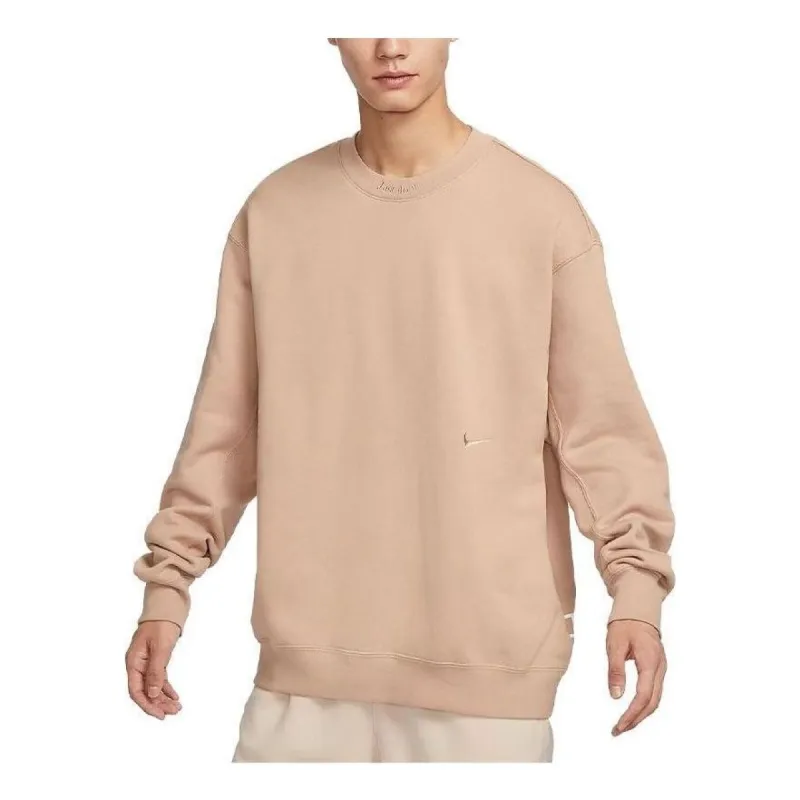 Nike Sportswear Premium Fleece Sweatshirt 'Tan' FV8592-200 sold by KicksCrew