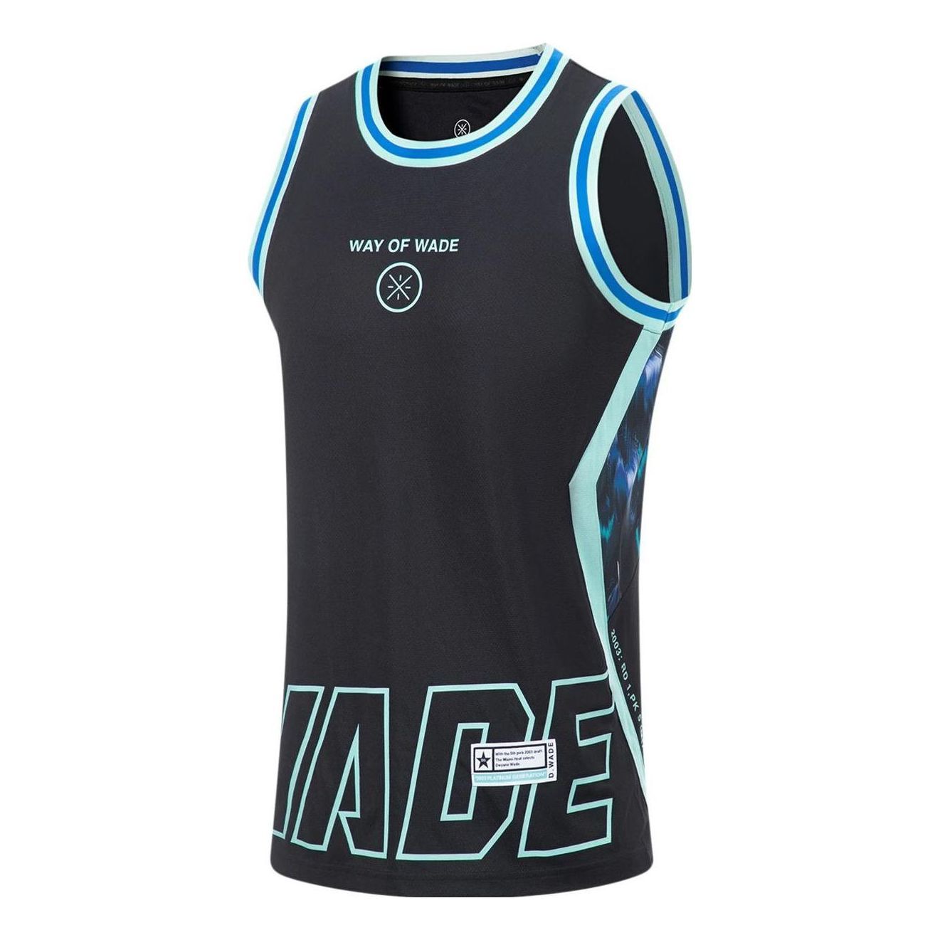 Li-Ning Way Of Wade Graphic Basketball Jersey 'Black Ocean' AAYT535-11 sold by KicksCrew