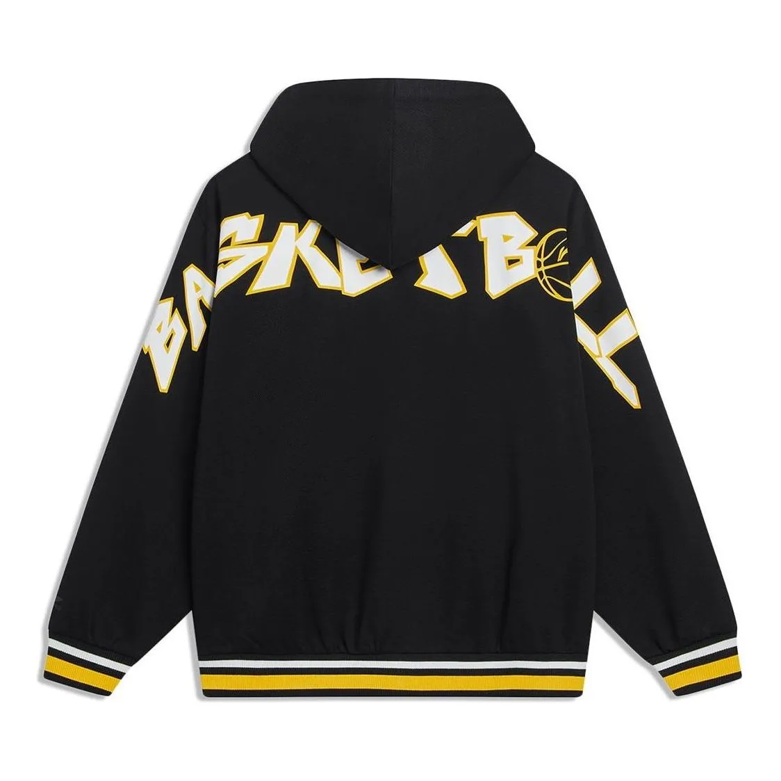 Li-Ning Hoops Graphic Hooded Jacket 'Black' AWDT549-2 sold by KicksCrew product image thumbnail 2