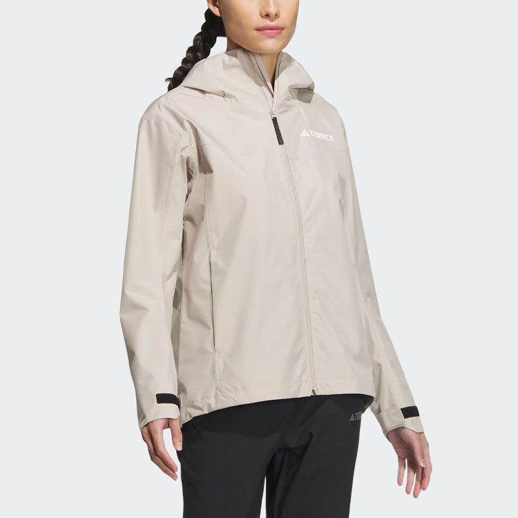 (WMNS) adidas Terrex Rain.Rdy Transitional Jacket 'Beige' IL8906 sold by KicksCrew product image thumbnail 2