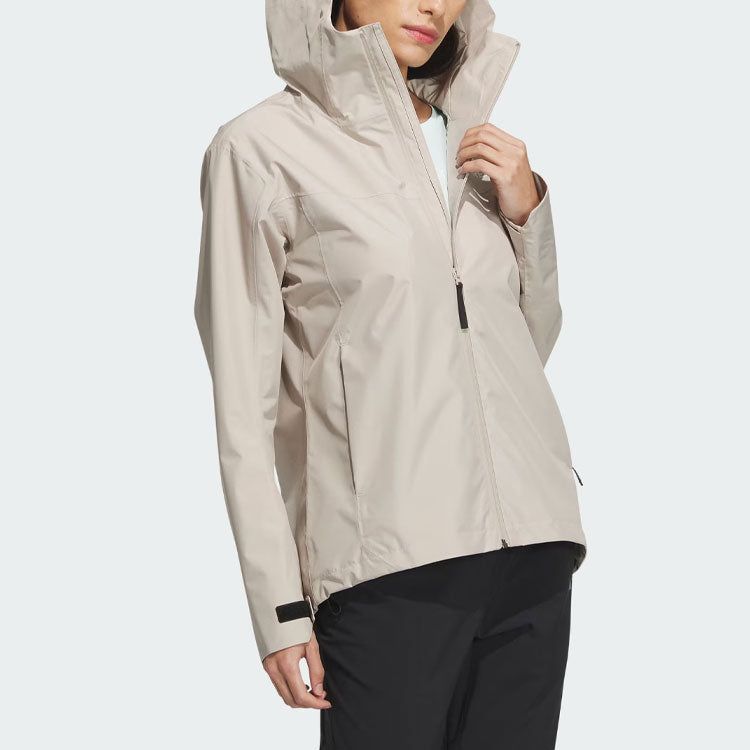 (WMNS) adidas Terrex Rain.Rdy Transitional Jacket 'Beige' IL8906 sold by KicksCrew product image thumbnail 4