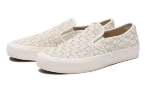 Vans Leather Weave Slip-On VR3 SF 'Marshmallow' VN0A4BX8QC5 sold by KicksCrew