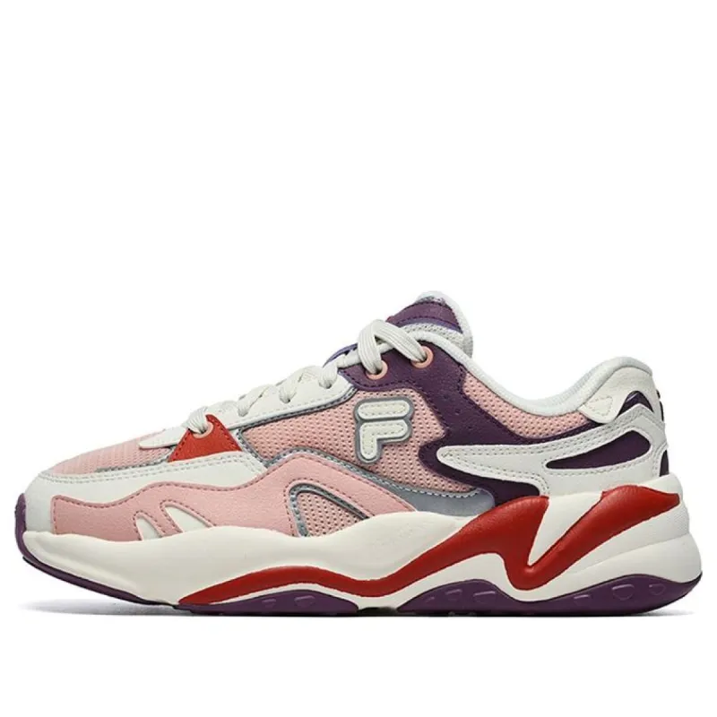 (WMNS) FILA FUSION Flash Sneakers 'White Red Purple' T12W231117FVP sold by KicksCrew