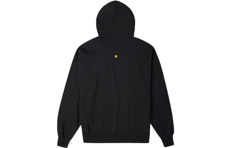 (WMNS) Converse Star Chevron Pocket Hoodie 'Black' 10023083-A01 sold by KicksCrew product image thumbnail 2