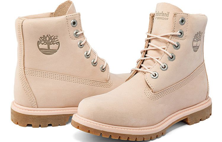 (WMNS) Timberland Paninara Collarless 6 Inch Waterproof Boots 'Light Pink Nubuck' A2KQM662 sold by KicksCrew product image thumbnail 5