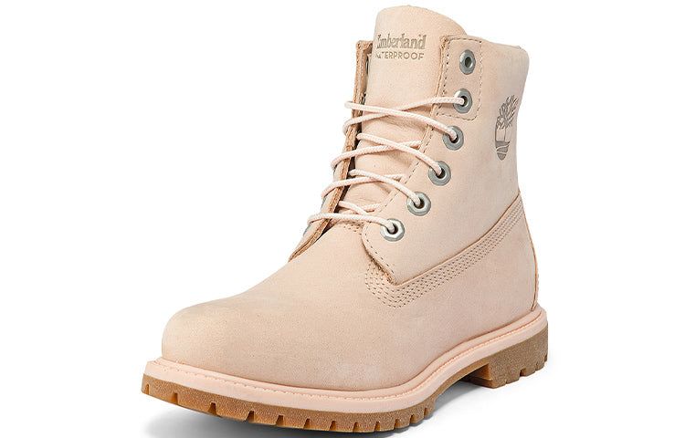 (WMNS) Timberland Paninara Collarless 6 Inch Waterproof Boots 'Light Pink Nubuck' A2KQM662 sold by KicksCrew product image thumbnail 3