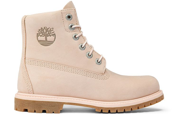 (WMNS) Timberland Paninara Collarless 6 Inch Waterproof Boots 'Light Pink Nubuck' A2KQM662 sold by KicksCrew product image thumbnail 2