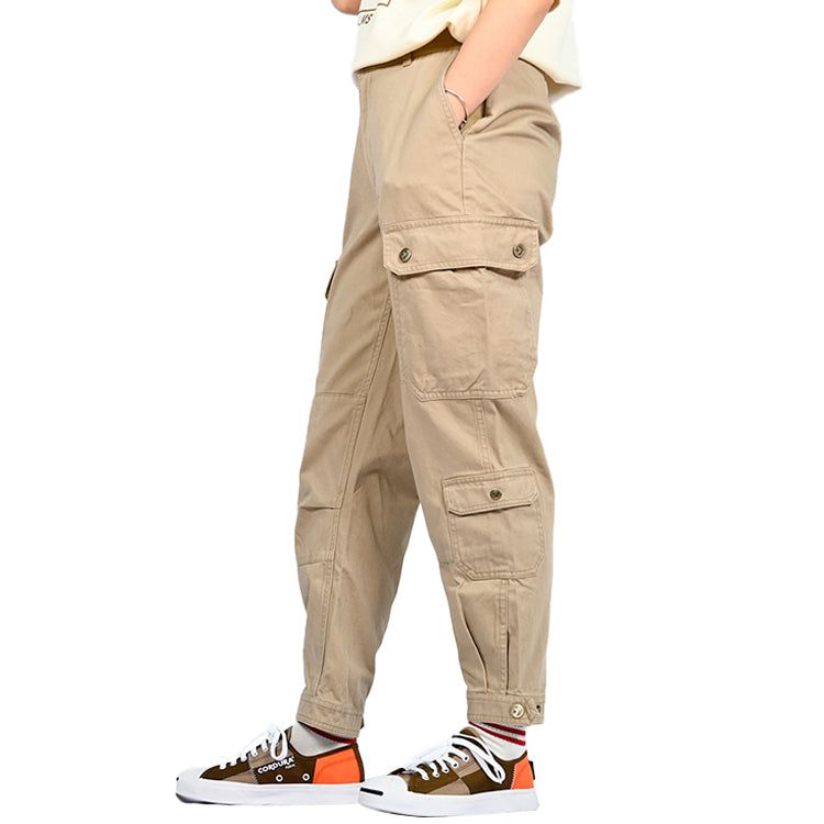 (WMNS) Converse Woven Cargo Utility Pants 'Beige' 10019438-A01 sold by KicksCrew product image thumbnail 5